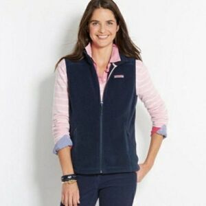 VINEYARD VINES | Vest Fleece Navy girls sz 12 14
